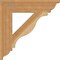 Ekena Millwork Funston Traditional Rough Sawn Bracket, Western Red Cedar, 4"W x 20"D x 20"H BKT04X20X20FST01RWR - alternate 3